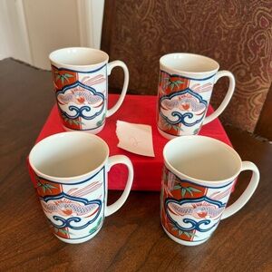 Set of 4 Vintage Georges Briard for Neiman Marcus Heirloom Coffee Mugs Listing 2